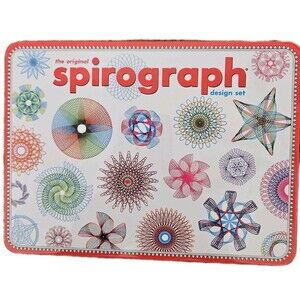 The Original SPIROGRAPH Design Set in a Tin Travel Complete  Novelty Art Vintage